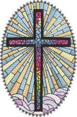 BFC2244 Stained Glass Cross