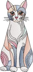 BFC32060 Single Cats in a Picasso Style 1