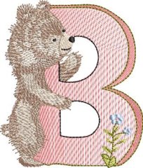 BFC32145 Cute Little Animals Alpha B