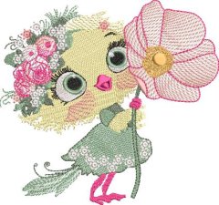 BFC32289 Little Chick - Big Flower