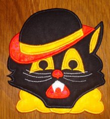 CCQ5072 - Scary Cat Coaster and Applique