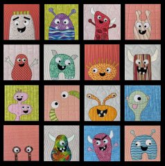 CCQSHW0016 -  Happy Monsters Squares Set 2