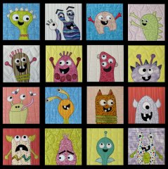 CCQSHW0017 - Happy Monster Squares Set 3