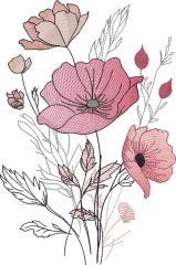 BFC32284 Boho Poppies