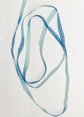 Blue/Aqua/Silver Metallic Ribbon