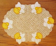 CCQ0106 - Daffodil Oval Placemat
