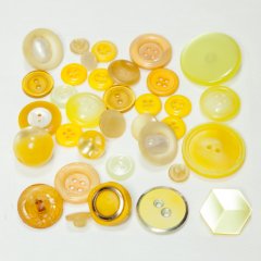 Vintage Acrylic Buttons - Lemons