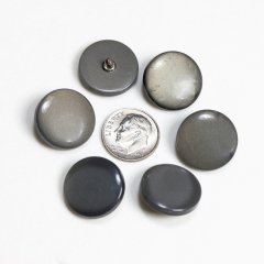 Vintage Acrylic Buttons - Gray