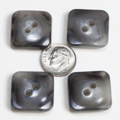 Vintage Acrylic Buttons- Gray Agate
