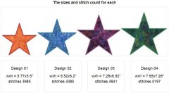 CCQ5011 - Stars Applique Set 3