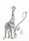 BFC1185 Decorative Element Series-Blkwork Giraffes