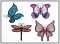 BFC1254 Applique Elements Butterflies and Friends