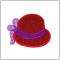 BFC1377 Glittery Red Hats