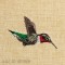 BFC1427 Hummingbird and Hibiscus Handbag