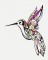 BFC1449 Fantasy Hummingbirds