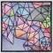 BFC1543 Stained Glass Quilt Squares-Abstract Patterns