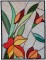 BFC1577 Stained Glass Floral Triptych