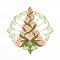 BFC1709 Art Nouveau Floral Quilt Blocks - 06