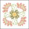 BFC1709 Art Nouveau Floral Quilt Blocks