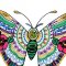 BFC2000 Embellished Colorful Butterfly