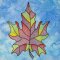 BFC2027 Stained Glass Autumn Leaves