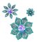 BFC2186 Free Standing Crystal Flowers