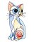 BFC2201 Four Picasso Kittens