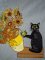 BFC2217 Van Gogh Style Black Cat