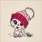 BFC31719  Happy Kitten in a Pink Hat