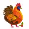 BFC31876 Colorful Rooster