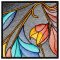 BFC2209 Stained Glass Leaves