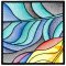 BFC2209 Stained Glass Leaves