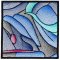 BFC2209 Stained Glass Leaves