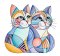 BFC32045 Cats in a Picasso Style 4