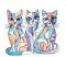 BFC32048 Cats in a Picasso Style 7