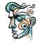 BFC32057 Man in a Picasso Style
