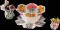 BFC0422 Lace Bowl & Doily Flower Vases