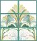 BFC2187 Art Deco in Teal & Gold