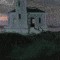 BFC0606 Window - A Lighthouse at Dusk