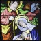 BFC0775 QIH Bell Pull - Stained Glass Nativity