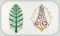 BFC0921 Art Nouveau Christmas Trees