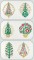 BFC0921 Art Nouveau Christmas Trees