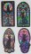 Stained Glass Cat Stickers