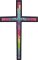 BFC2244 Stained Glass Cross