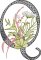 BFC32125 Graceful Floral Alphabet Q
