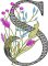 BFC32127 Graceful Floral Alphabet S