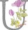 BFC32129 Graceful Floral Alphabet U