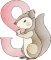 BFC32162 Cute Little Animals Alpha S