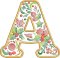 BFC32200 Christmas Applique Alpha A