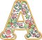 BFC32200 Christmas Applique Alpha A